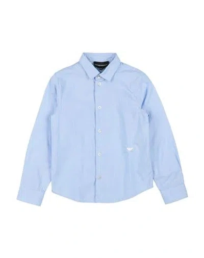 Emporio Armani Babies'  Toddler Boy Shirt Light Blue Size 6 Cotton