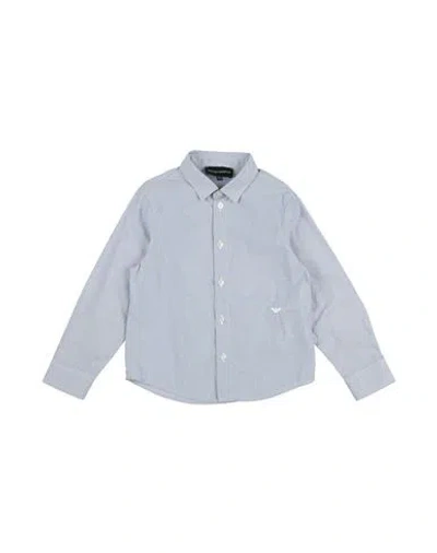 Emporio Armani Babies'  Toddler Boy Shirt Sky Blue Size 6 Cotton