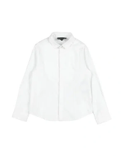 Emporio Armani Babies'  Toddler Boy Shirt White Size 7 Cotton