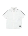 Emporio Armani Babies'  Toddler Boy Shirt White Size 7 Cotton, Polyamide, Elastane