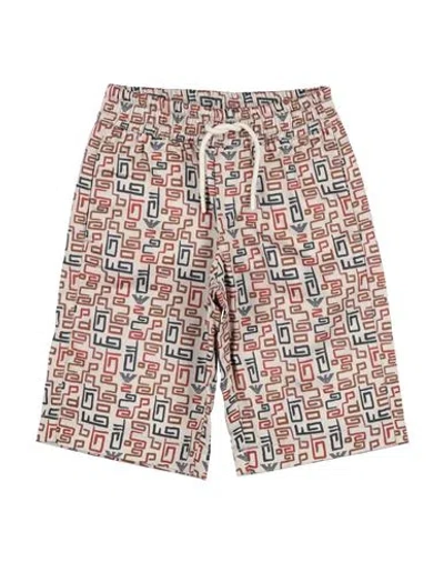 Emporio Armani Babies'  Toddler Boy Shorts & Bermuda Shorts Beige Size 6 Cotton