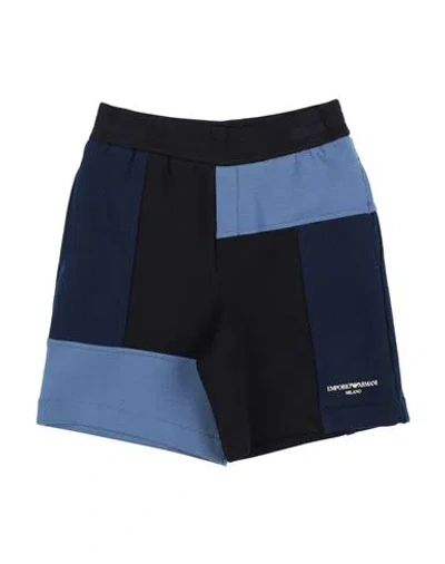 Emporio Armani Babies'  Toddler Boy Shorts & Bermuda Shorts Black Size 4 Cotton, Polyester, Elastane