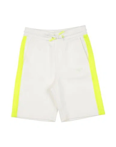 Emporio Armani Babies'  Toddler Boy Shorts & Bermuda Shorts White Size 6 Cotton, Polyester, Elastane