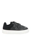 Emporio Armani Babies'  Toddler Boy Sneakers Black Size 10c Textile Fibers