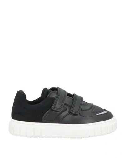 Emporio Armani Babies'  Toddler Boy Sneakers Black Size 10c Textile Fibers