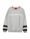 Emporio Armani Toddler Boy Sweater Grey Size 6 Viscose, Cotton, Polyamide, Wool, Cashmere In Grey