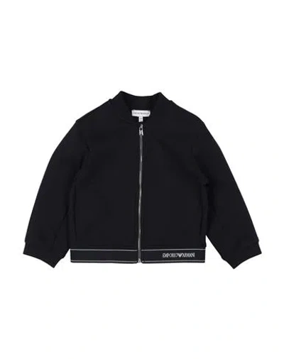 Emporio Armani Toddler Boy Sweatshirt Black Size 3 Cotton, Polyester, Elastane, Polyamide