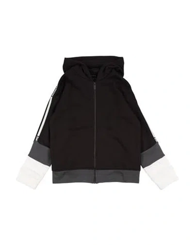 Emporio Armani Babies'  Toddler Boy Sweatshirt Black Size 4 Cotton, Polyester