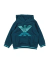 Emporio Armani Toddler Boy Sweatshirt Deep Teal Size 6 Cotton, Polyester, Elastane In Green