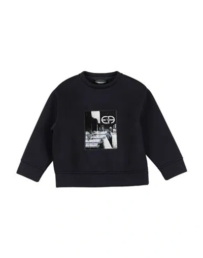 Emporio Armani Babies'  Toddler Boy Sweatshirt Midnight Blue Size 6 Modal