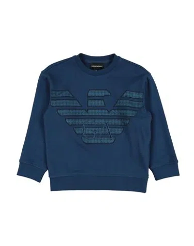 Emporio Armani Babies'  Toddler Boy Sweatshirt Midnight Blue Size 7 Cotton, Polyester