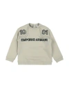 Emporio Armani Toddler Boy Sweatshirt Sage Green Size 6 Cotton, Elastane, Polyester In Green