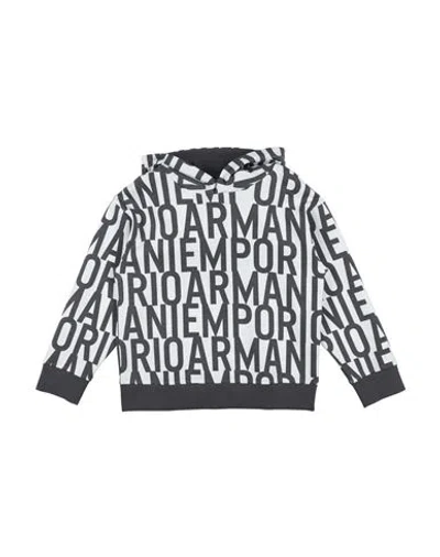 Emporio Armani Babies'  Toddler Boy Sweatshirt White Size 4 Cotton, Polyester, Elastane