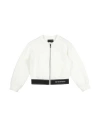 Emporio Armani Toddler Boy Sweatshirt White Size 6 Cotton, Polyester, Elastane, Polyamide