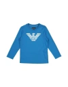 Emporio Armani Babies'  Toddler Boy T-shirt Azure Size 5 Cotton