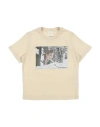 Emporio Armani Toddler Boy T-shirt Beige Size 4 Cotton, Polyester In Beige