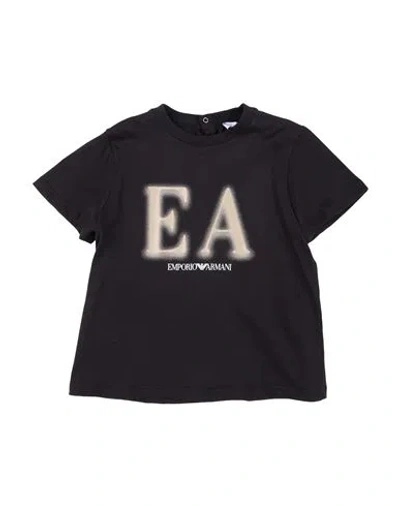 Emporio Armani Babies'  Toddler Boy T-shirt Black Size 3 Cotton