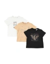 Emporio Armani Babies'  Toddler Boy T-shirt Black Size 3 Cotton In Multi