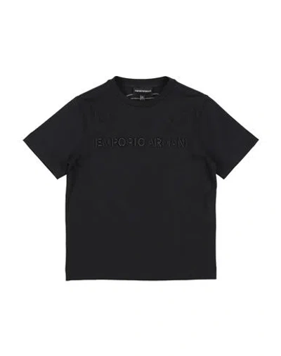 Emporio Armani Babies'  Toddler Boy T-shirt Black Size 3 Cotton, Polyester