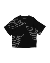 Emporio Armani Babies'  Toddler Boy T-shirt Black Size 4 Cotton