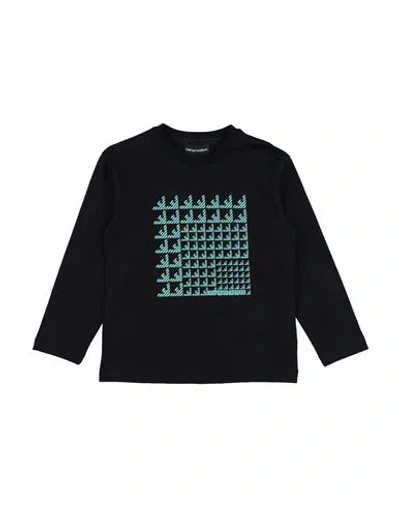 Emporio Armani Babies'  Toddler Boy T-shirt Black Size 6 Cotton