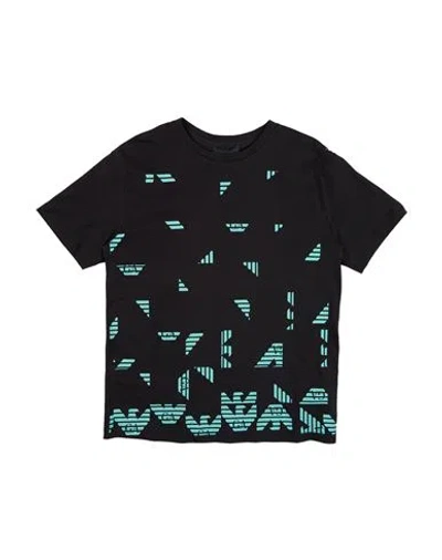 Emporio Armani Babies'  Toddler Boy T-shirt Black Size 6 Cotton
