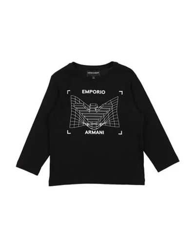 Emporio Armani Babies'  Toddler Boy T-shirt Black Size 6 Cotton