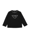 Emporio Armani Toddler Boy T-shirt Black Size 6 Cotton In Black