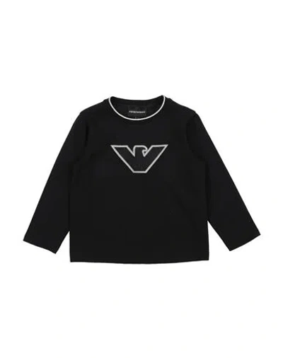 Emporio Armani Babies'  Toddler Boy T-shirt Black Size 6 Cotton