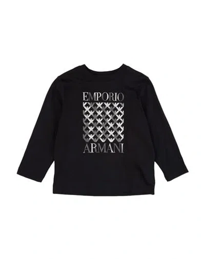 Emporio Armani Babies'  Toddler Boy T-shirt Black Size 7 Cotton