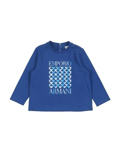Emporio Armani Babies'  Toddler Boy T-shirt Blue Size 3 Cotton
