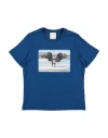Emporio Armani Babies'  Toddler Boy T-shirt Blue Size 6 Cotton, Polyester