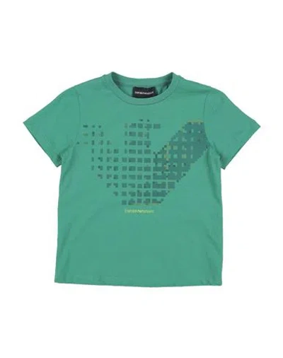 Emporio Armani Babies'  Toddler Boy T-shirt Green Size 6 Cotton