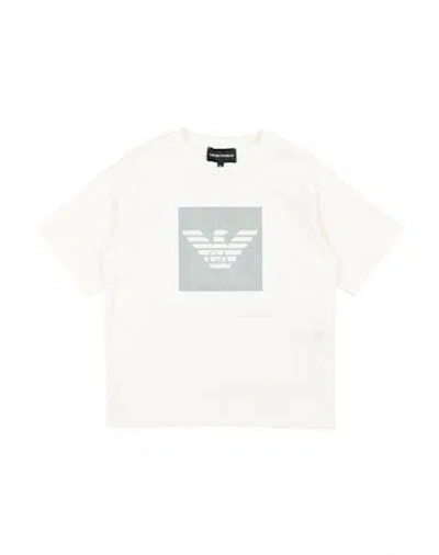Emporio Armani Babies'  Toddler Boy T-shirt Ivory Size 6 Cotton In White