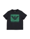 Emporio Armani Babies'  Toddler Boy T-shirt Midnight Blue Size 6 Cotton