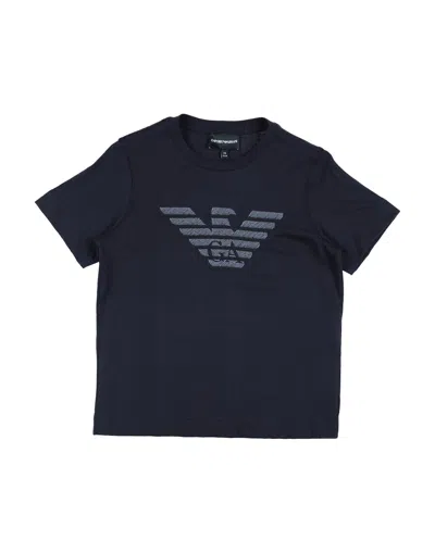 Emporio Armani Kids'  T-shirts In Blue