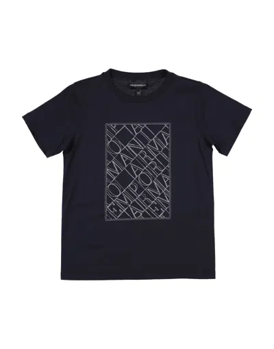 Emporio Armani Kids'  T-shirts In Blue