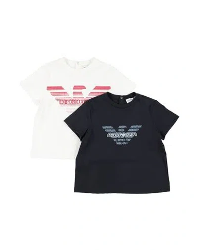 Emporio Armani Babies'  Toddler Boy T-shirt Navy Size 3 Cotton