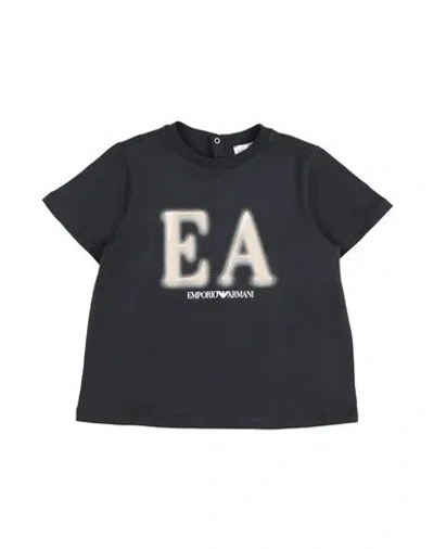 Emporio Armani Babies'  Toddler Boy T-shirt Navy Size 3 Cotton In Blue
