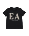 Emporio Armani Toddler Boy T-shirt Navy Size 7 Organic Cotton In Blue