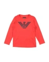 Emporio Armani Babies'  Toddler Boy T-shirt Red Size 7 Cotton
