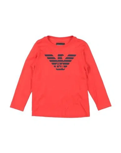 Emporio Armani Babies'  Toddler Boy T-shirt Red Size 7 Cotton