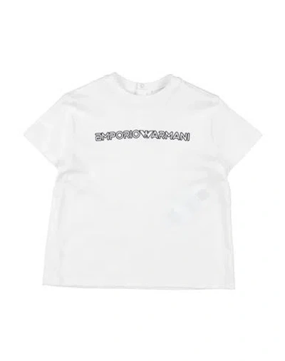 Emporio Armani Babies'  Toddler Boy T-shirt White Size 3 Lyocell, Cotton