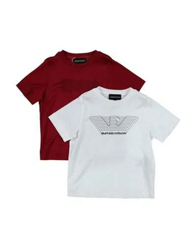 Emporio Armani Babies'  Toddler Boy T-shirt White Size 7 Lyocell, Cotton