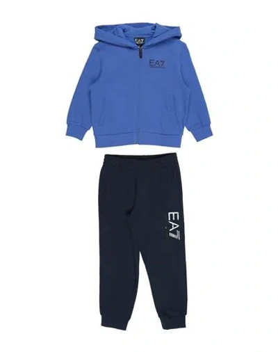 Emporio Armani Babies'  Toddler Boy Tracksuit Bright Blue Size 6 Cotton, Polyester