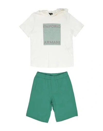 Emporio Armani Kids'  Toddler Boy Tracksuit White Size 6 Cotton