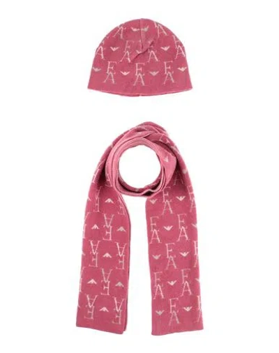 Emporio Armani Babies'  Toddler Girl Accessories Set Fuchsia Size 4 Viscose, Cotton, Elastane