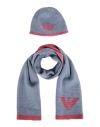 Emporio Armani Toddler Girl Accessories Set Light Blue Size 4 Wool, Cotton, Viscose In Blue