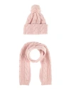 Emporio Armani Toddler Girl Accessories Set Pink Size 4 Polyamide, Wool, Viscose, Cashmere, Polyeste