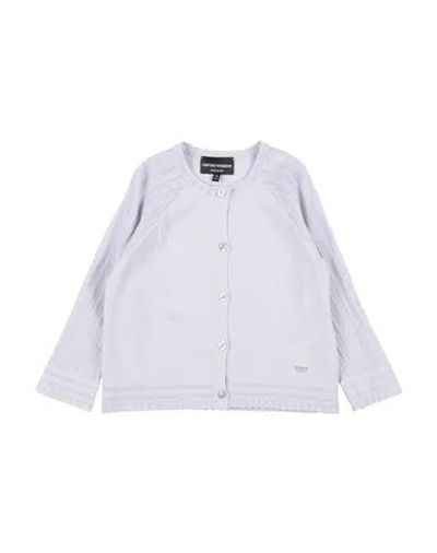 Emporio Armani Babies'  Toddler Girl Cardigan Lilac Size 7 Viscose, Polyester In Purple